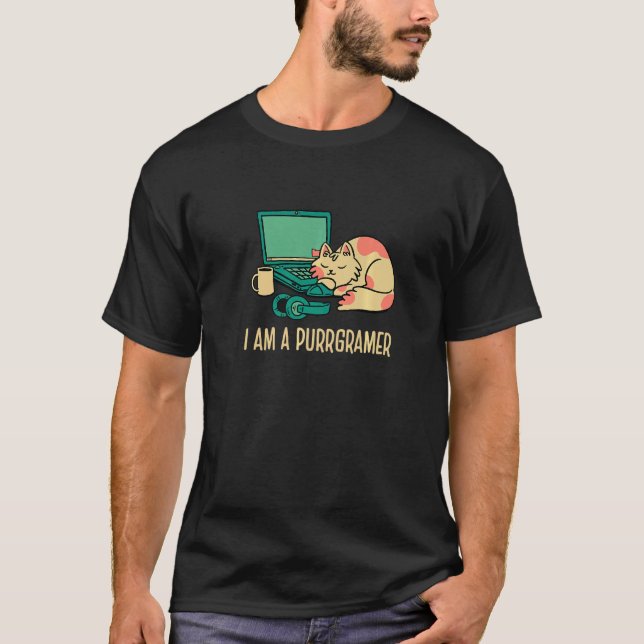 Camiseta Soy Un Purrgramg Nerd Software Developer Coder (Anverso)