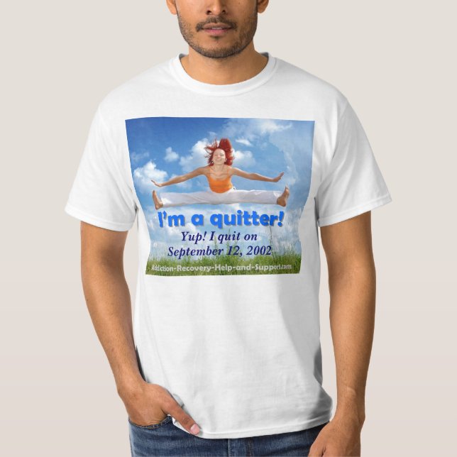 Camiseta ¡Soy un quitter! (imagen adaptable) (Anverso)