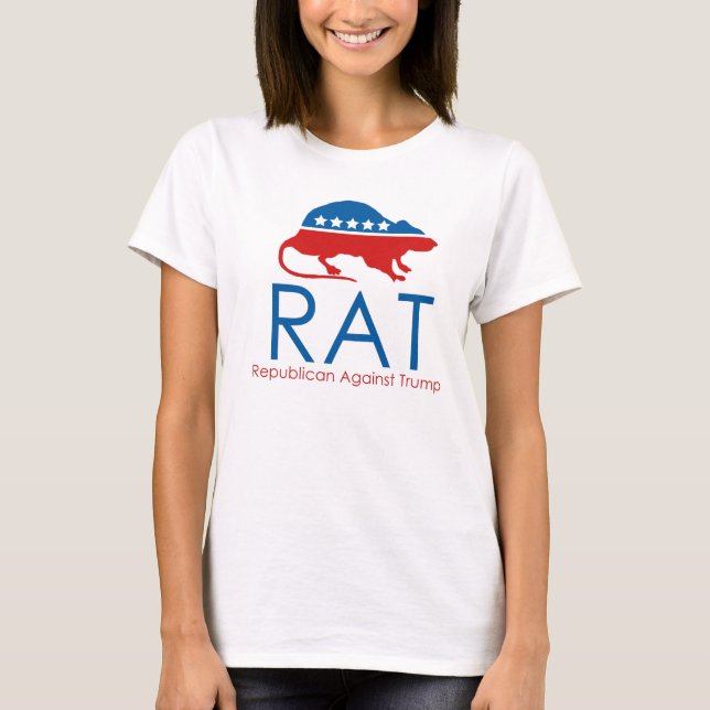Camiseta Soy un R.A.T.: Republicano contra Trump (Anverso)
