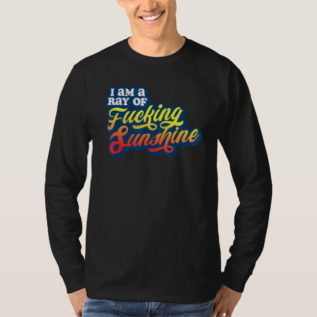 Camiseta Soy Un Rayo De F Cking Sunshine Grumpy Antisocial (Anverso)