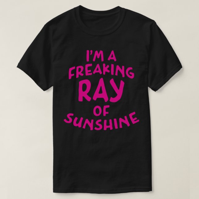Camiseta Soy Un Rayo Fantástico De Sunshine Profundo Texto  (Diseño del anverso)