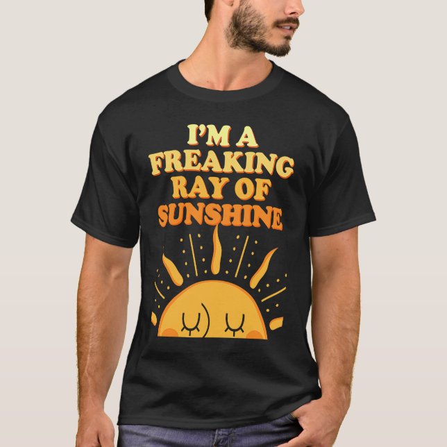 Camiseta Soy un Rayo Fascinante De Sarcasmo Sunshine dicien (Anverso)