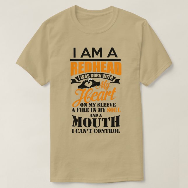 CAMISETA SOY UN REDHEAD 1 (Diseño del anverso)