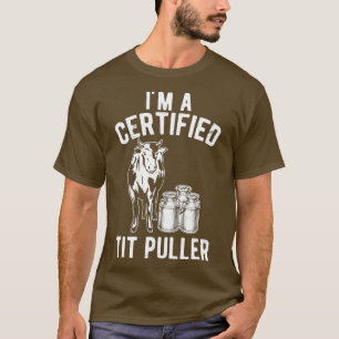 Camiseta Soy Un Regalo De Vaca Gratuita De Tit Puller Certi