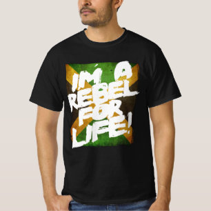 Camiseta Soy un reggae de bandera jamaiquino de Rebelde por