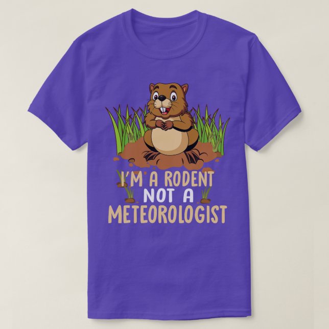 Camiseta Soy Un Roedor No Un Meteorólogo (Diseño del anverso)