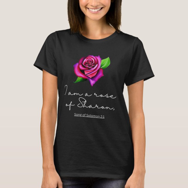 Camiseta Soy Un rosa De La Supresión De Sharon. (Anverso)