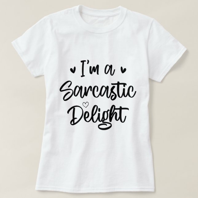 Camiseta Soy un sarcasmo sarcástico gracioso que dice (Diseño del anverso)