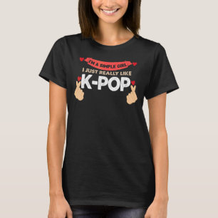 Camiseta Soy un simple Chica me gusta el té de burbujas pop