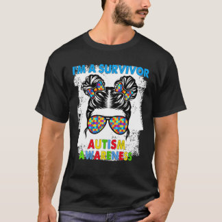 Camiseta Soy Un Sobreviviente Autismo Conciencia Desordenad