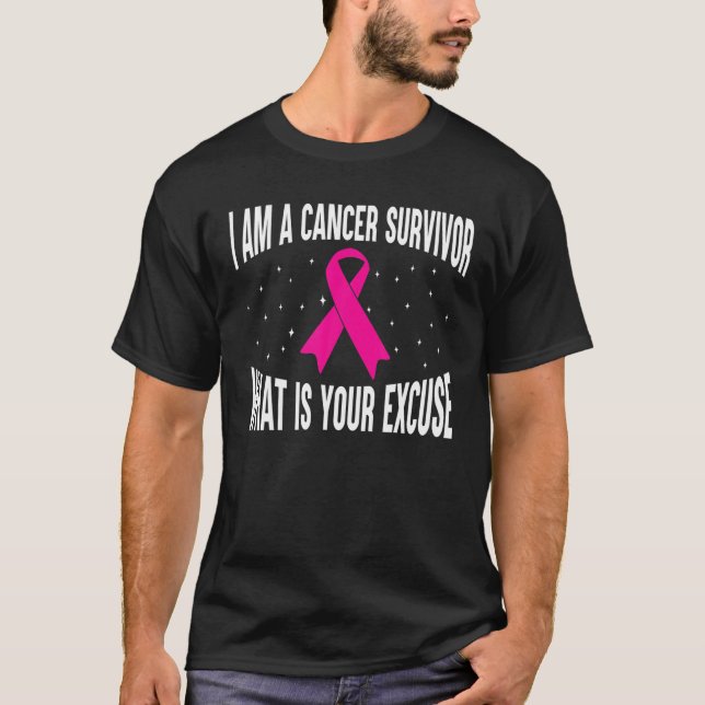 Camiseta Soy Un Sobreviviente De Cáncer De Cinta Rosa A (Anverso)