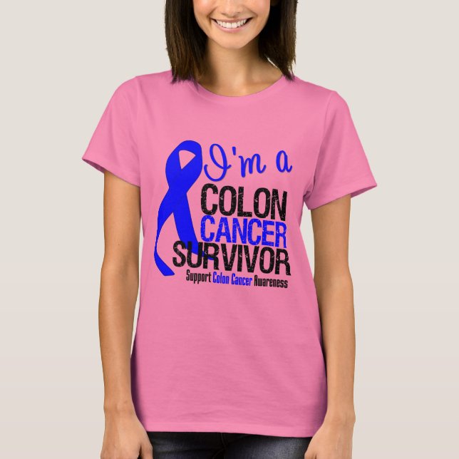 Camiseta Soy un sobreviviente de cáncer de colon (Anverso)
