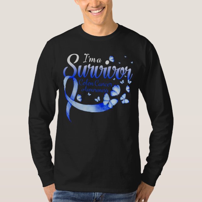 Camiseta Soy un sobreviviente de cáncer de colon de concien (Anverso)