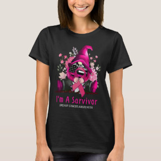 Camiseta Soy un sobreviviente de cáncer de mama de cinta ro