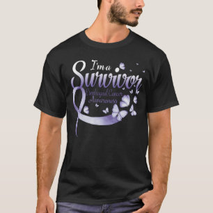 Camiseta Soy un sobreviviente de cáncer esofágico Concienci