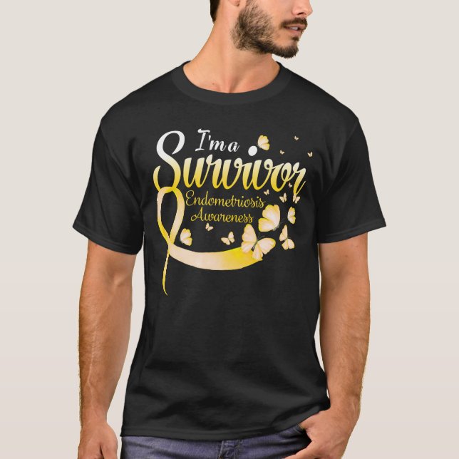 Camiseta Soy un sobreviviente de Endometriosis Sensibilizac (Anverso)