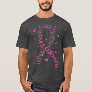 Camiseta Soy un sobreviviente de la Cinta Rosa para la Conc