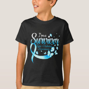 Camiseta Soy un sobreviviente de la fiebre por diabetes tip