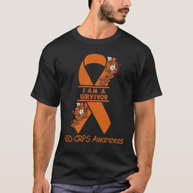 Camiseta Soy un sobreviviente de RSD CRPS Conciencia (Anverso)
