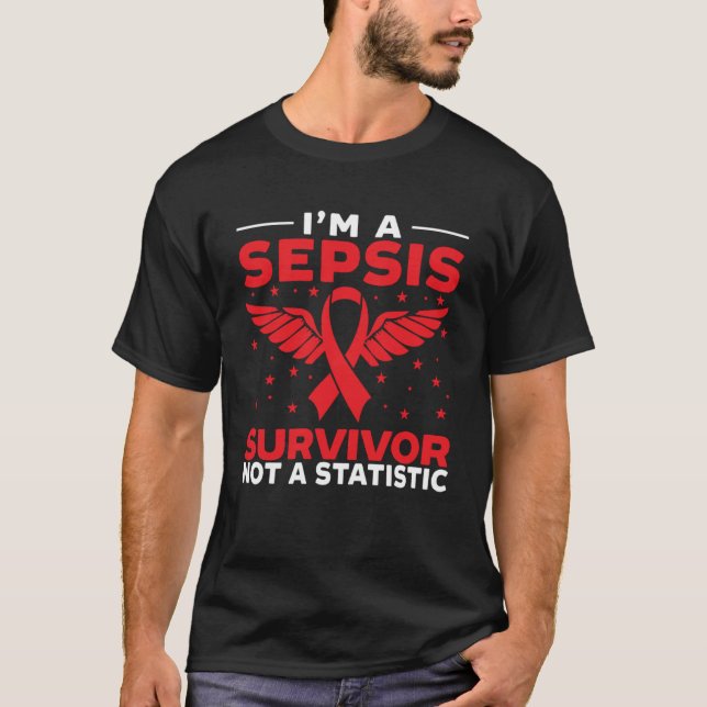 Camiseta Soy un sobreviviente de Sepsis, no una Sepsis Esta (Anverso)