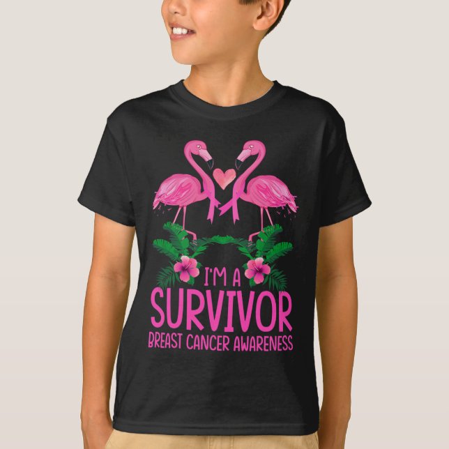 Camiseta Soy un sobreviviente del Flamingo de la Conciencia (Anverso)