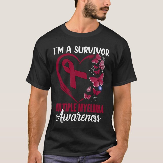 Camiseta Soy un sobreviviente del Mes de Conciencia sobre M (Anverso)