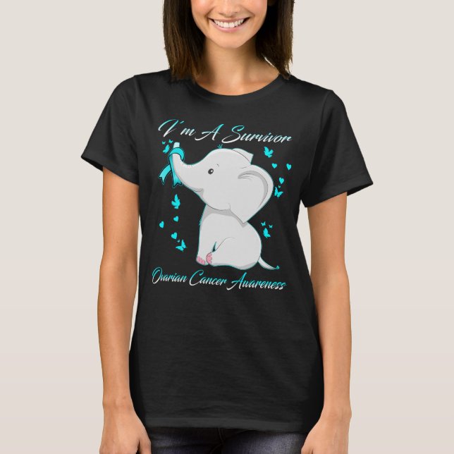 Camiseta Soy un sobreviviente elefante de conciencia sobre  (Anverso)