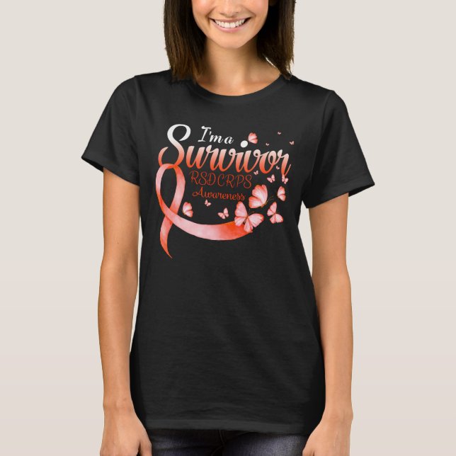 Camiseta Soy un sobreviviente RSD RPS Conciencia de la cint (Anverso)