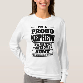 Camiseta Soy un sobrino orgulloso de A Freaking la tía