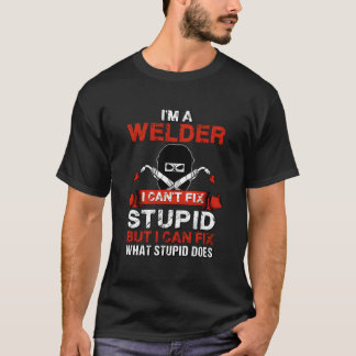 Camiseta Soy un soldador que suelda suministros de boda par