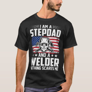 Camiseta Soy Un STEPDAD Y Un Soldado Nada Me Da Miedo