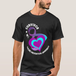 Camiseta Soy un superviviente apoyo a la prevención del sui
