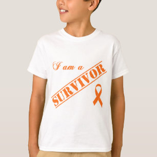 Camiseta Soy un superviviente - cinta anaranjada