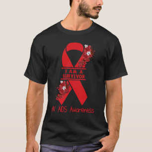 Camiseta Soy un superviviente de conciencia sobre el VIH SI