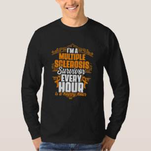 Camiseta Soy un superviviente de esclerosis múltiple apoyo 