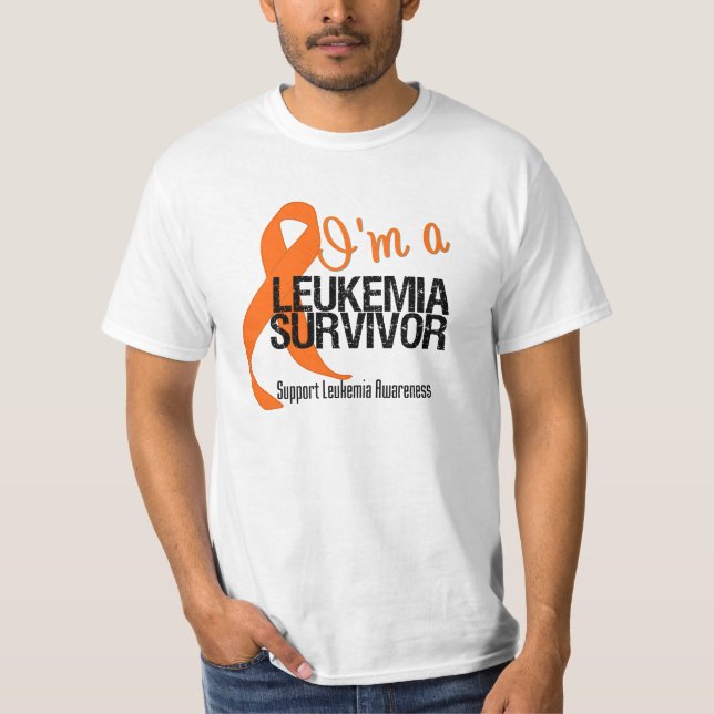 Camiseta Soy un superviviente de la leucemia (Anverso)