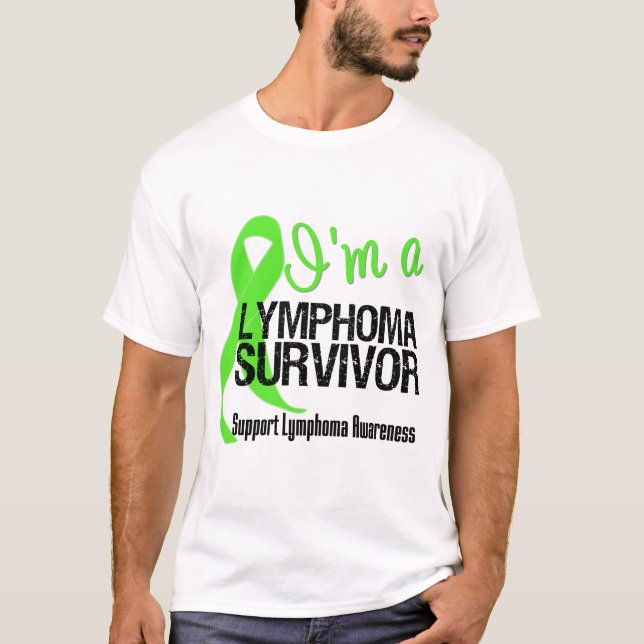 Camiseta Soy un superviviente del linfoma (Anverso)
