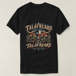 Camiseta Soy un Talafreako – Cráneo Vintage de Longhorn de 
