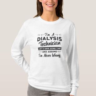 Camiseta Soy un técnico de diálisis y regalo de nefrología