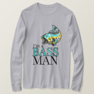 Camiseta Soy un tema de pesca divertida de BASS MAN