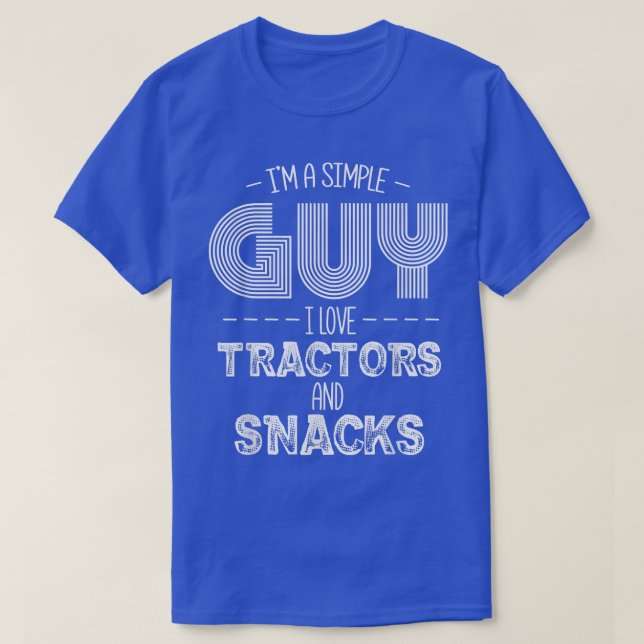 Camiseta Soy un tipo simple (Diseño del anverso)