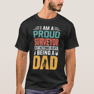 Camiseta Soy un topógrafo orgulloso de ser un padre  Padres