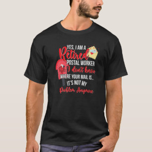 Camiseta Soy un trabajador postal jubilado cartero jubilaci