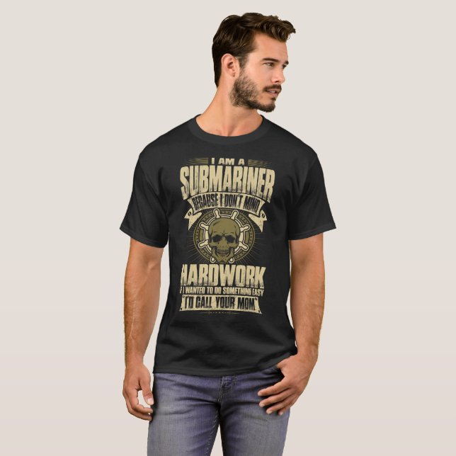 Camiseta Soy un tripulante de submarino porque no importo (Anverso completo)