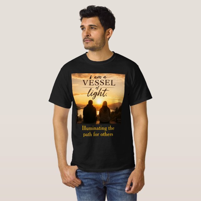Camiseta Soy un vaso de luz (Anverso completo)
