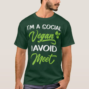 Camiseta Soy un vegano social que evito conocer a Introvert
