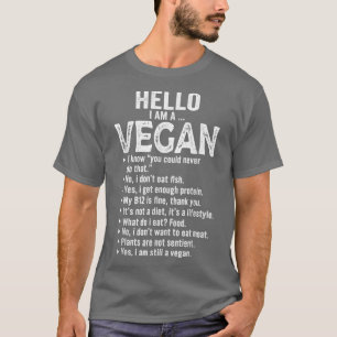 Camiseta Soy un vegetariano vegetariano Veganism Food Veggi