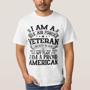 CAMISETA SOY UN VETERANO DE LA FUERZA AÉREA ESTADOUNIDENSE 