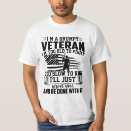 CAMISETA SOY UN VETERANO GRUPO QUE TENGO DEMASIADO ANTIGUO 