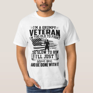 CAMISETA SOY UN VETERANO GRUPO QUE TENGO DEMASIADO ANTIGUO 